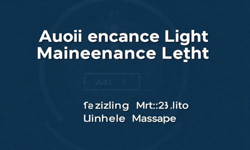奥迪a4l保养灯归零方法带图教程