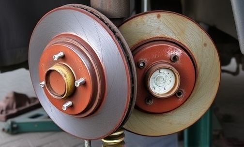 奥迪q3刹车盘生锈
