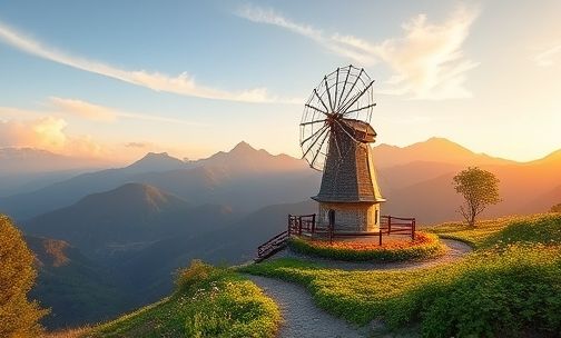 大容山风车最佳拍摄地