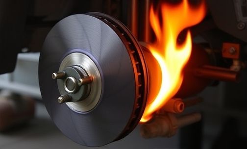 刹车盘发烫能继续开吗?