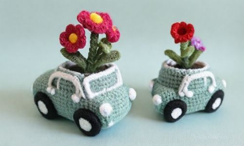 车载花盆钩织教程