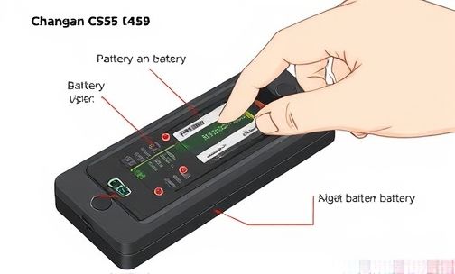 长安cs55钥匙怎么换电池教程,长安cs55钥匙怎么换电池图解