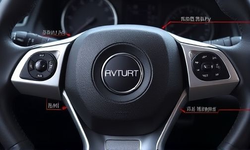 中华v3多功能方向盘按键详解