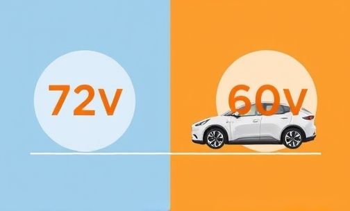 电动车72v与60v区别