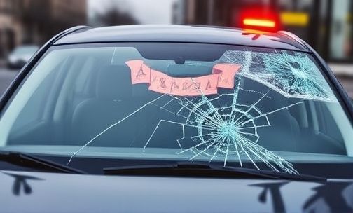 紧急求救:汽车前风挡玻璃被东西打裂了怎么办?还能不能修?怎么修?多少钱?急急急!