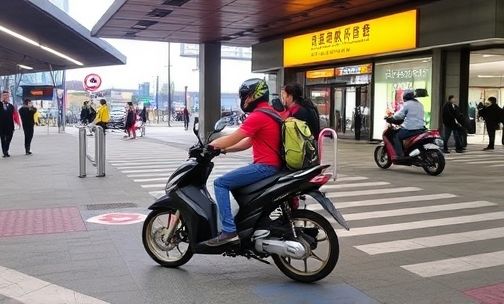 佛山西站抓摩托车吗