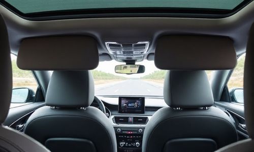 奥迪a6l在车内如何收起后视镜