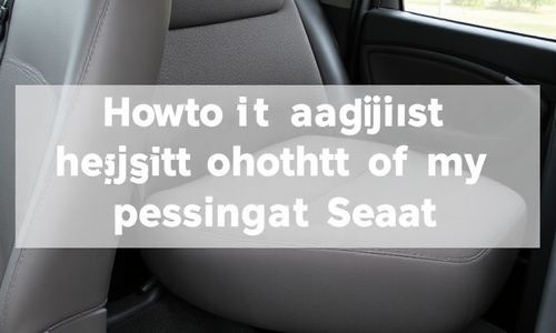 如何调节速腾副驾驶座椅的高度?