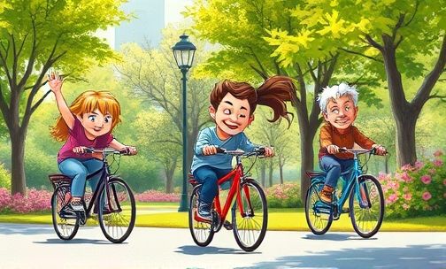 笨人怎样学骑自行车