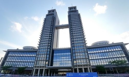 火车北站双子塔多少层