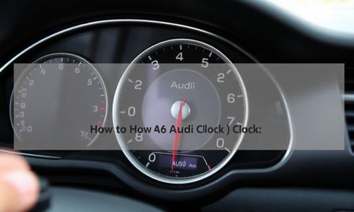 奥迪A6时钟怎么调