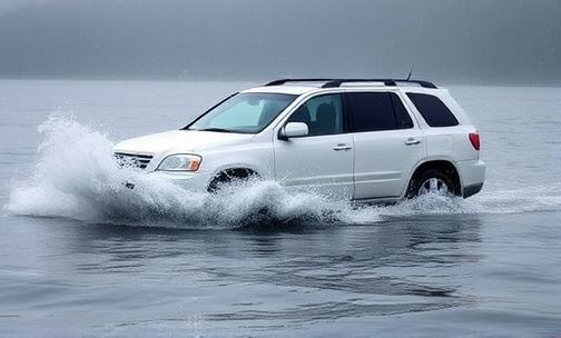 暴雨天车辆涉水时如何判断水深是否安全