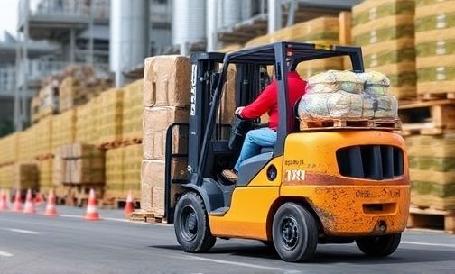 叉车在装有货物时候下坡怎么处理车速