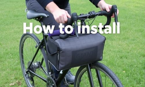 捷安特自行车前包怎么安装