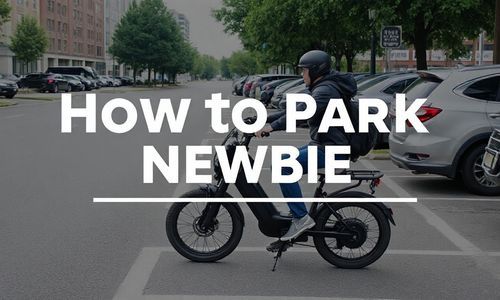 新手骑电动车怎么停入停车位