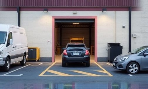 库前空间窄怎么倒库停车