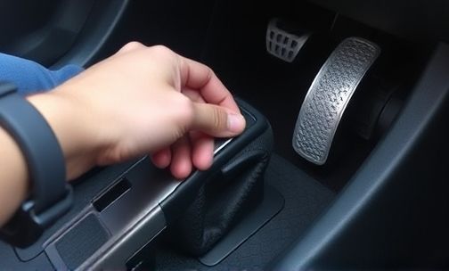 新手在 1 档掉头时如何正确踩离合