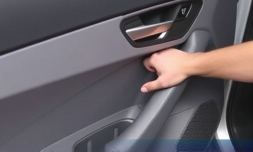 09款奥迪a6l左前门锁块怎么拆