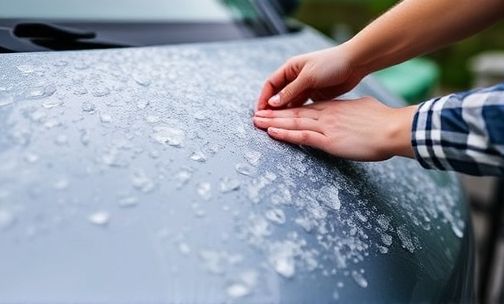 冰雹袭击后的汽车修复方法