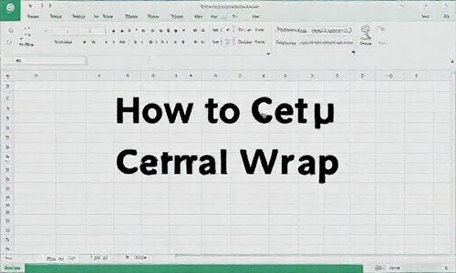 如何设置excel回车换行