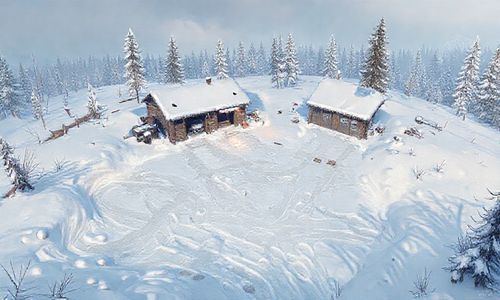 和平精英雪地地图车库位置