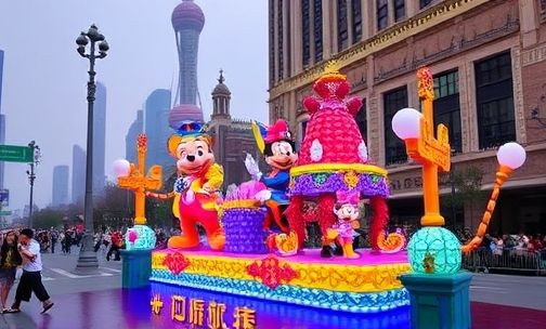 上海迪士尼花车巡游路线时间