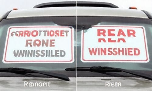 前风窗和后风窗的标志