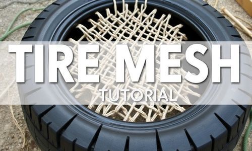 轮胎线网片编织教程