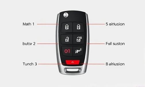 轩逸车钥匙的4个按键分别有何作用?