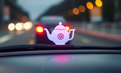 车仪表盘上茶壶标志闪烁是什么状况