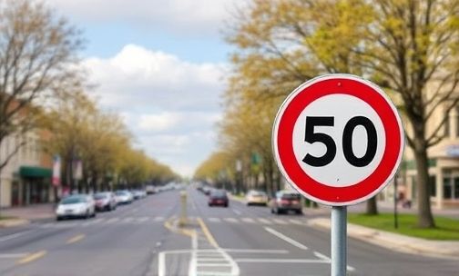城市道路双向四车道的限速是多少