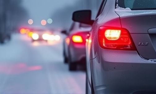 车辆在雪天临时停车 应该开什么灯