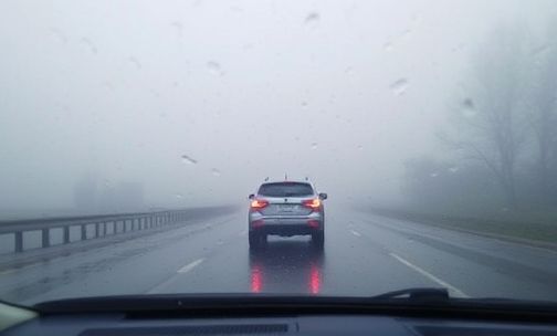 小车下雨天起雾怎么办