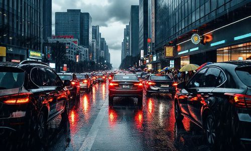 下雨天为什么会堵车