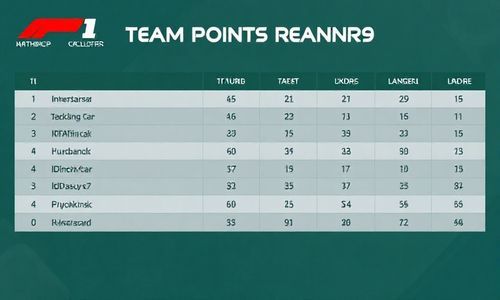 f1车队积分排名