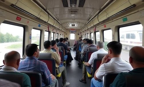 k606列车每节车厢的载人数