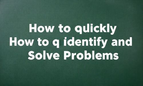 解决小技巧：如何快速判断并解决问题？
