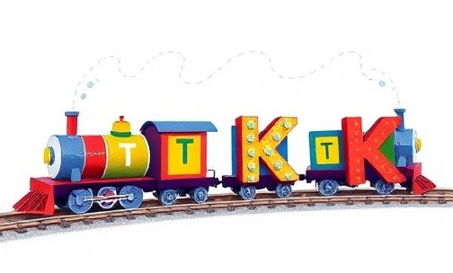 t 和k字母的火车